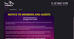 Desktop Screenshot of clubrockys.com.au